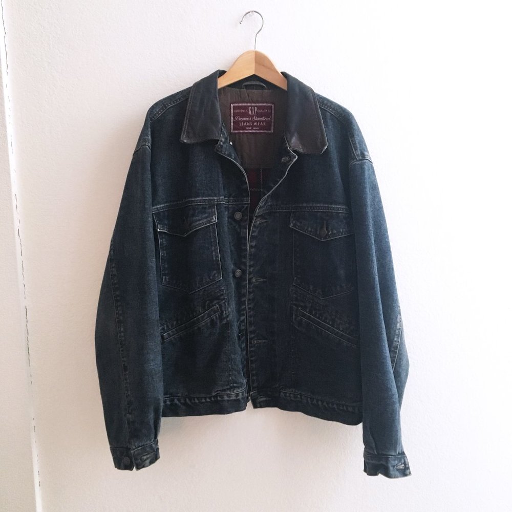 Vintage GAP Flannel Lined Jean Jacket